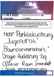 Mehr Parkbeleuchtung
